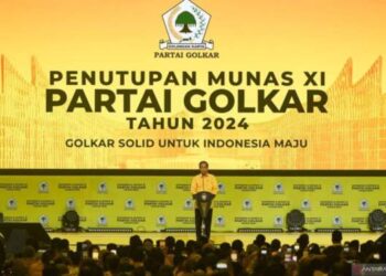 Dihadiri Gibran, Jokowi Tutup Munas Golkar 2024