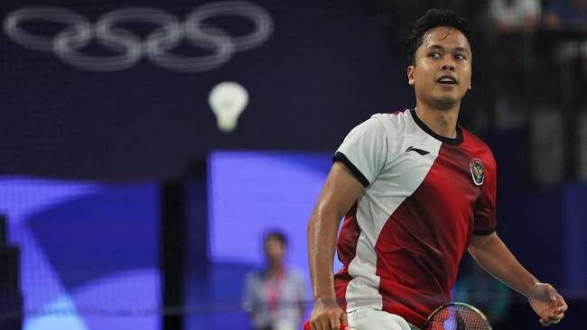 Foto: Anthony Ginting tersingkir dari ajang Olimpiade Paris 2024.