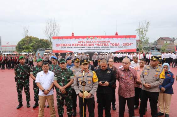 Foto: Wakapolda Sumut Brigjen Pol Rony Samtana memberikan keterangan pers.