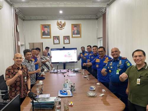 Foto: Dinas Kominfo Medan dan Dinas Damkarmat Medan berkolaborasi mengembangkan aplikasi Mercy Pak Damkar.