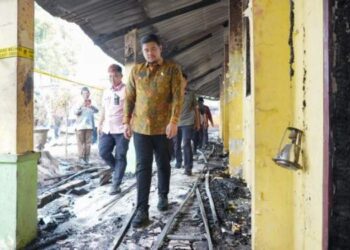 Bobby Perintahkan Dinas Perkim Segera Perbaiki Gedung SMPN 20 yang Terbakar