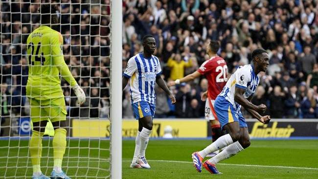 Foto: Brighton kalahkan Manchester United 2-1 di Liga Inggris.