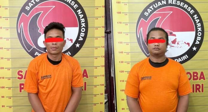 Kedua tersangka pelaku narkoba. Ist