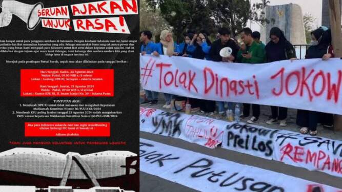 Foto: Demo besar-besaran juga akan digelar mahasiswa dan buruh pada hari ini, Kamis (22/8).
