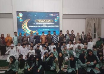 Pejabat dan Staf Disdik Sumut Hadiri Pengajian di Rumah Jabatan Gubsu