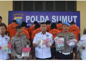 Polres Labusel Ungkap 6 Kasus Narkotika-Ringkus 9 Tersangka