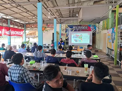 Foto: Honda mengajak para peserta untuk menumbuhkan kepedulian pada keselamatan melalui sejumlah materi tentang bagaimana berkendara aman dan nyaman di jalan.(Ist)