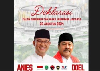 PDIP akan Umumkan Duet Anies-Rano Karno di Pilgub Jakarta