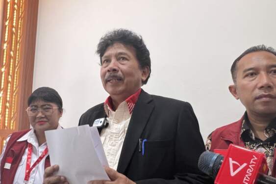 Foto: epala Badan Pembinaan Ideologi Pancasila (BPIP) Yudian Wahyudi memberi pernyataan pers di Hunian Polri Ibu Kota Nusantara, Kalimantan Timur, Rabu (14/8/2024). ANTARA/Putu Indah Savitri