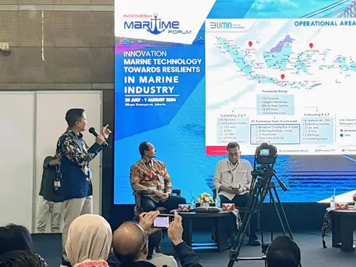 Foto: PTK secara konsisten melakukan berbagai inovasi teknologi di industri jasa marine Indonesia untuk mendukung target “net zero emission” 2060 pemerintah Indonesia.(Dok:PTK)