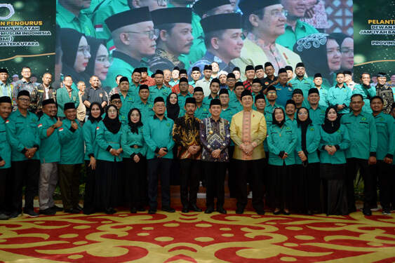 Foto: Pelantikan Pengurus DPW JBMI Sumut. (dok kominfo sumut)