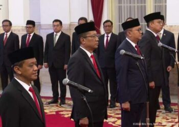 Jokowi Lantik Bahlil Menteri ESDM, Rosan Menteri Investasi, Supratman Menkumham