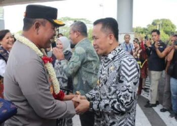 Forkopimda Sambut Kedatangan Kapolda Baru Sumut Irjen Whisnu