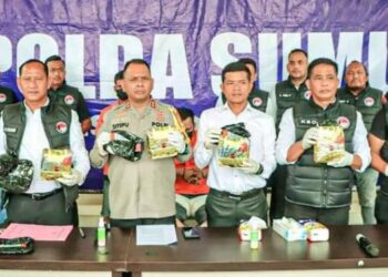 Polres Sergai Tembak 1 dari 2 Pelaku Narkoba Jaringan Internasional