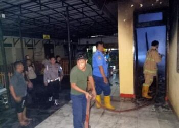 Polresta Deli Serdang Terbakar