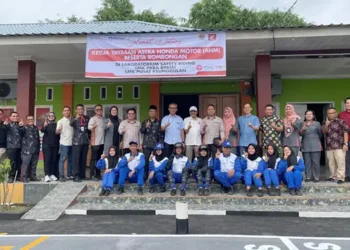 Honda Kunjungi Safety Riding Lab SMK PABA Binjai