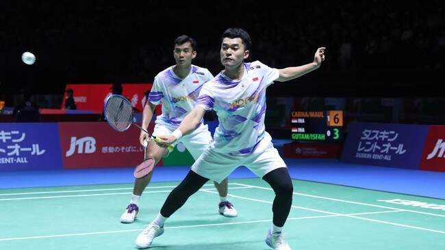 Foto: Leo/Bagas akan tampil di babak semifinal Japan Open 2024.