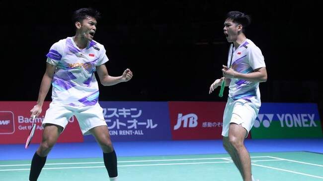 Foto: Fikri/Daniel lolos ke 16 besar Korea Open 2024.