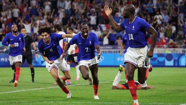 Foto: Timnas Prancis U-23 melangkah ke final Olimpiade 2024.