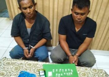 Intel Kodim Deli Serdang Ringkus 2 Pengedar Sabu di Sergai