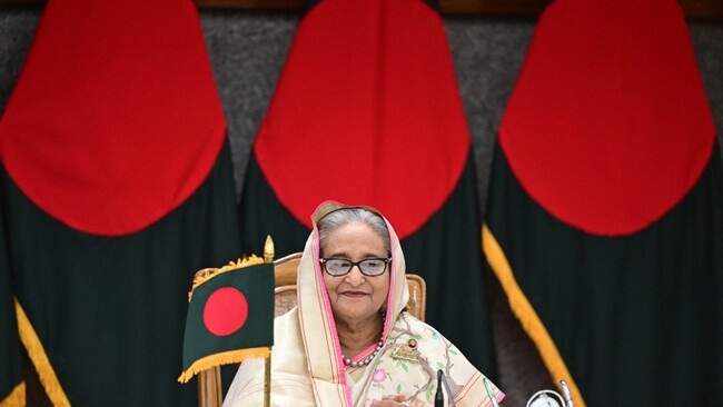 Foto: Eks PM Bangladesh Sheikh Hasina kabur ke Eropa setelah ditolak di India. (Munir Uz Zaman / AFP)