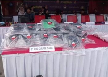 Polisi Amankan 31 Kg Sabu asal Tanjung Balai di Tebing Tinggi