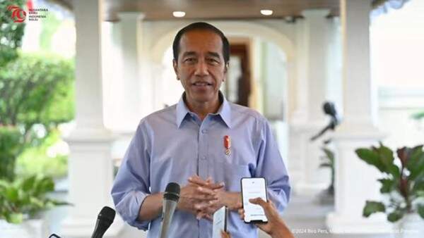 Foto: Wawancara Presiden Jokowi.