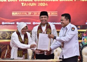 Diusung 3 Parpol, Risma-Gus Hans Maju Pilgub Jatim 2024