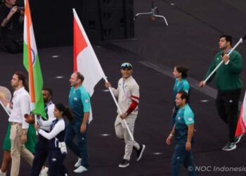 Penutupan Olimpiade 2024, Rizki Juniansyah Pembawa Bendera Indonesia