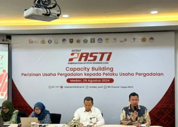 Otoritas Jasa Keuangan (OJK) Provinsi Sumatera Utara menyelenggarakan kegiatan Capacity Building Satuan Tugas Pemberantasan Aktivitas Keuangan Ilegal Daerah Sumatera Utara (Satgas PASTI) di Medan.(Dok:OJK)