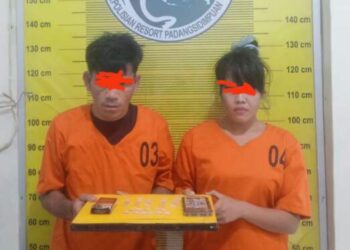 Sejoli di Padangsidimpuan Nekat Jualan Sabu