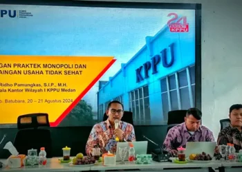 KPPU bersama Pemerintah Kabupaten Batu Bara Gelar Sosialisasi Larangan Praktek Monopoli Dan Persaingan Usaha Tidak Sehat, Selasa (20/08/2024).(Dok:Kanwil I KPPU)