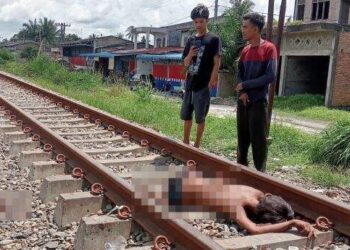 Seberangi Rel, Pejalan Kaki di Batu Bara Tewas Dihantam Kereta Api