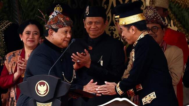 Foto: Prabowo dan Jokowi saat perayaan HUT RI ke-79 di IKN Nusantara 17 Agustus 2024 lalu.