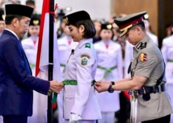 Ibnu Aswan & Violetha Sianturi Harumkan Nama Sumut di Paskibraka Nasional 2024