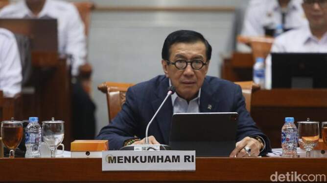 Foto: Menkumham Yasonna Laoly (Agung Pambudhy-detikcom)