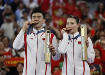 Olimpiade Paris: Ganda Campuran Tiongkok Raih Medali Emas Bulutangkis!