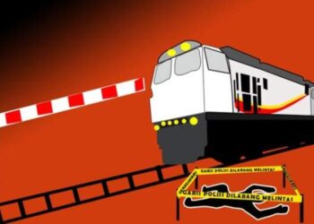 Mengenaskan! 4 Orang Tewas Tertabrak Kereta Api