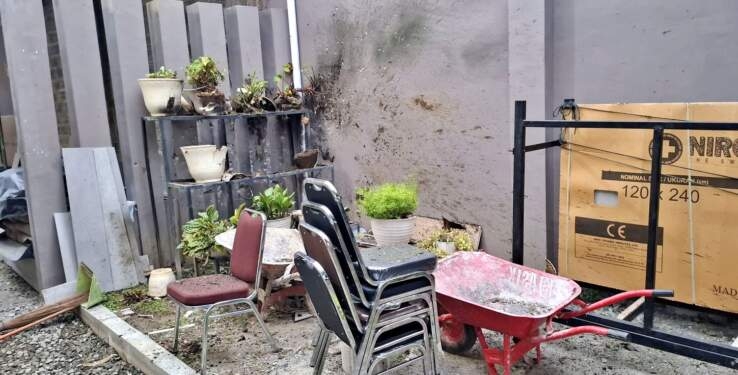 Situasi di rumah Cagub Aceh Bustami.