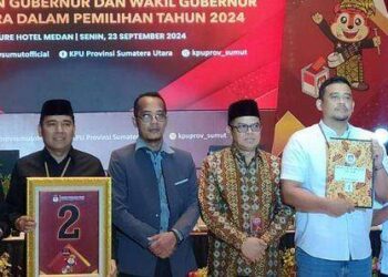 Pilgubsu 2024: Bobby-Surya Nomor Urut 1, Edy-Hasan Nomor Urut 2