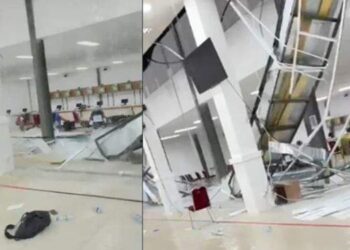 Waduh! Atap Venue Menembak PON di Aceh Jebol