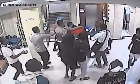 Foto: Detik-detik kejadian penganiataan terhadap Bripda Elif Era Rizky di hotel diduga dilakukan oleh kontingen Papua Barat.
