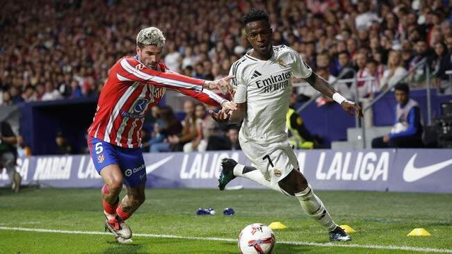 Foto: Atletico vs Real Madrid imbang di akhir laga.