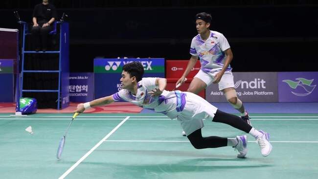 Foto: Leo Rolly Carnando/Bagas Maulana akan menghadapi Sabar Karyaman Gutama/Moh Reza Pahlevi Isfahani pada semifinal Hong Kong Open 2024.