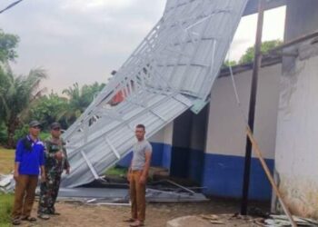 Diterjang Puting Beliung, TK dan Rumah di Deli Serdang Rusak