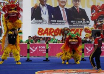 Aceh Menangkan Persaingan Sengit Peking Kecepatan Cabor Barongsai