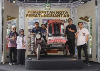 Becak Siantar Kini Mejeng di Bandara Kuala Namu