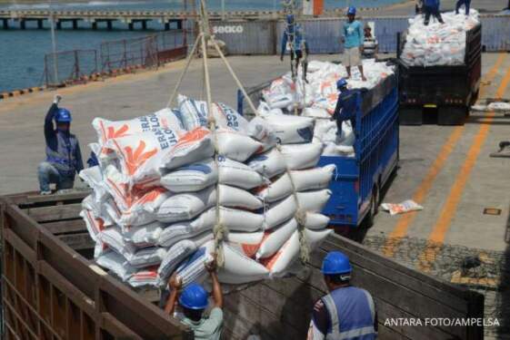 Foto: BPS mencatat impor beras Indonesia mencapai 3,05 juta ton sejak Januari hingga Agustus 2024.