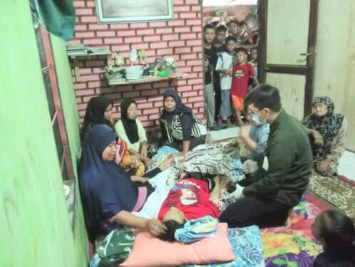 Foto: Suasana di rumah duka.