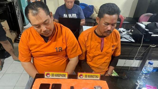 Foto: Dua polisi ditangkap di Inhil.